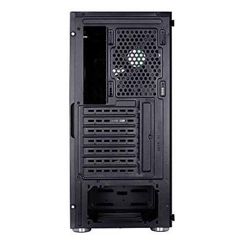 Aerocool QUARTZ - Scatola gaming per PC,ATX,vetro temperato,7 slot di espansione