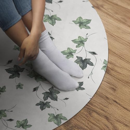 Tapis vinyle rond ø110 cm pour une déco de chambre ou de salon chaleureuse - 5
