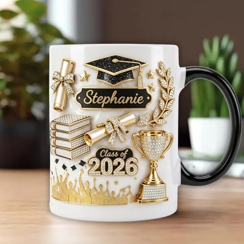 Taza personalizada de graduación E EntrySanddie 11 oz miniatura 3