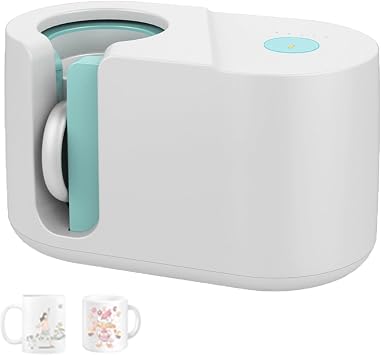 Mug Press Machine Photos, Automatic Mug Heat Press for Sublimation 11-15oz, Coffee Cup Transfer Printing, Automatic Sensing, Even Heat Transfer, DIY Presents Present