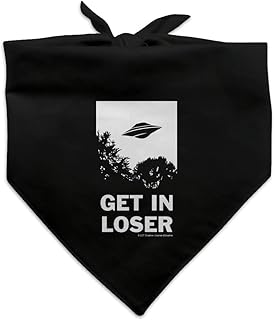 Get in Loser UFO Alien Abduction Funny Humor Dog Pet Bandana
