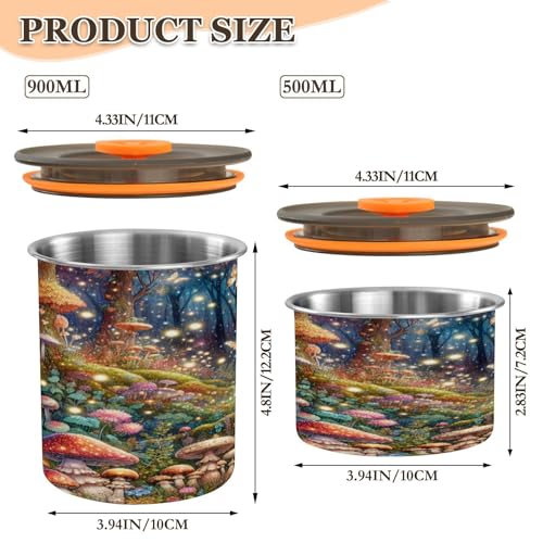 Envase de acero inoxidable para café 900 ml con tapa hermética miniatura 2