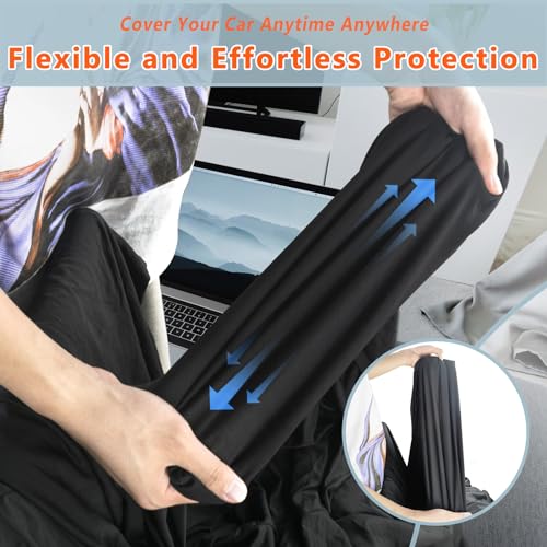 Image of Indoor Car Cover for BMW X3,Honda CR-V, Toyota RAV4,Audi Q5 Windproof Dust Protection Ideal for Car Shows and Underground Garage Elastic Fit Full Car Cover