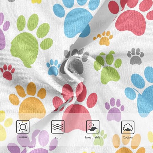 Little Girl Underwear Toddler Panties Kids Undies Dog Paw Colorful Soft Cotton Briefs 2T-8Y3
