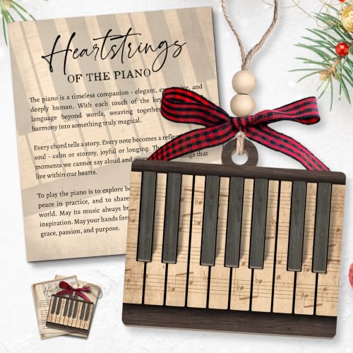 Piano Ornament 2026 - Piano Ornaments, Music Ornaments for Christmas Tree