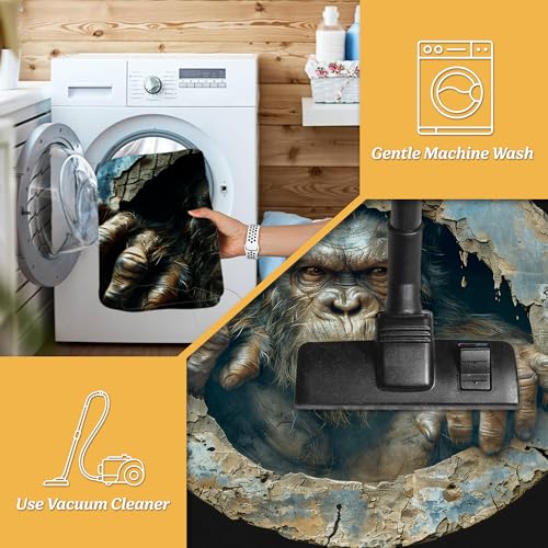 Tapete Redondo Bigfoot 3D Personalizado 60 cm miniatura 5