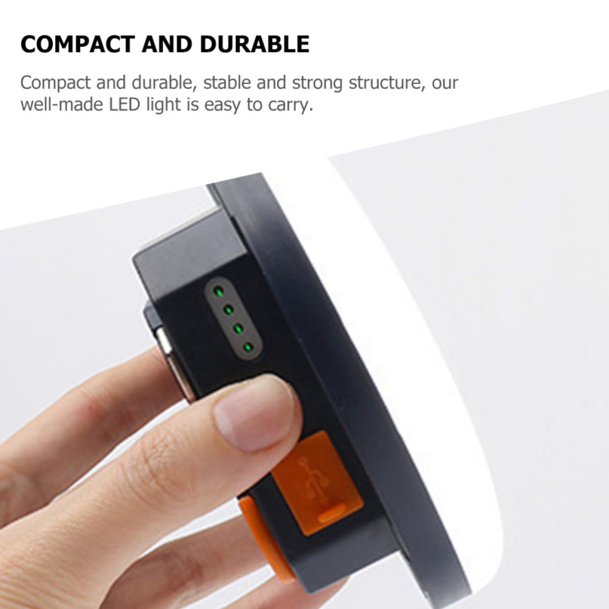 PRETYZOOM Lanterna da Campeggio Struttura Stabile in Lega di Alluminio e Abs LED Ricaricabile Batteria 7500mah Luce Intensa per Illuminazione D'emergenza e Tende Outdoor