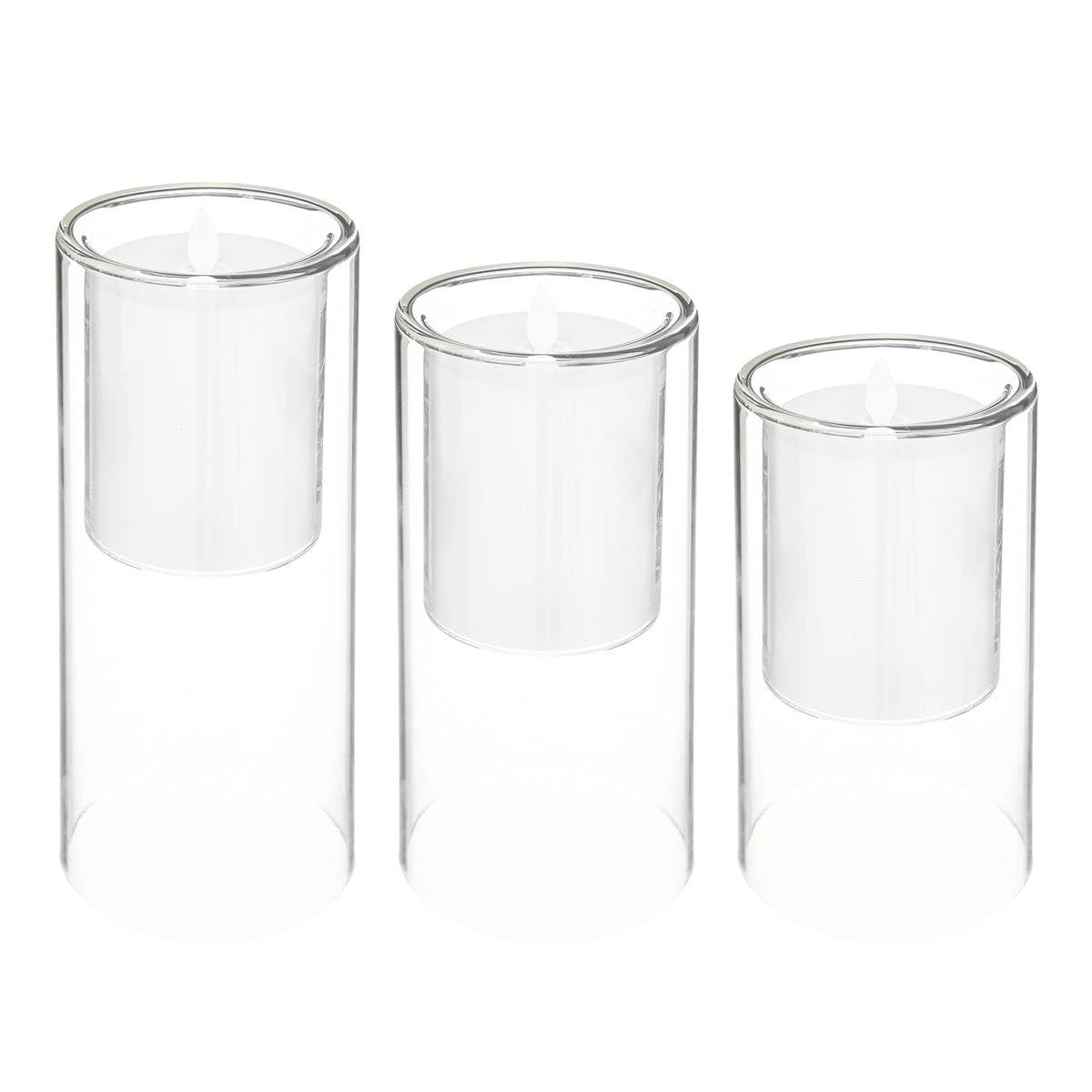 Atmosphera - Coffret 3 bougies LED
