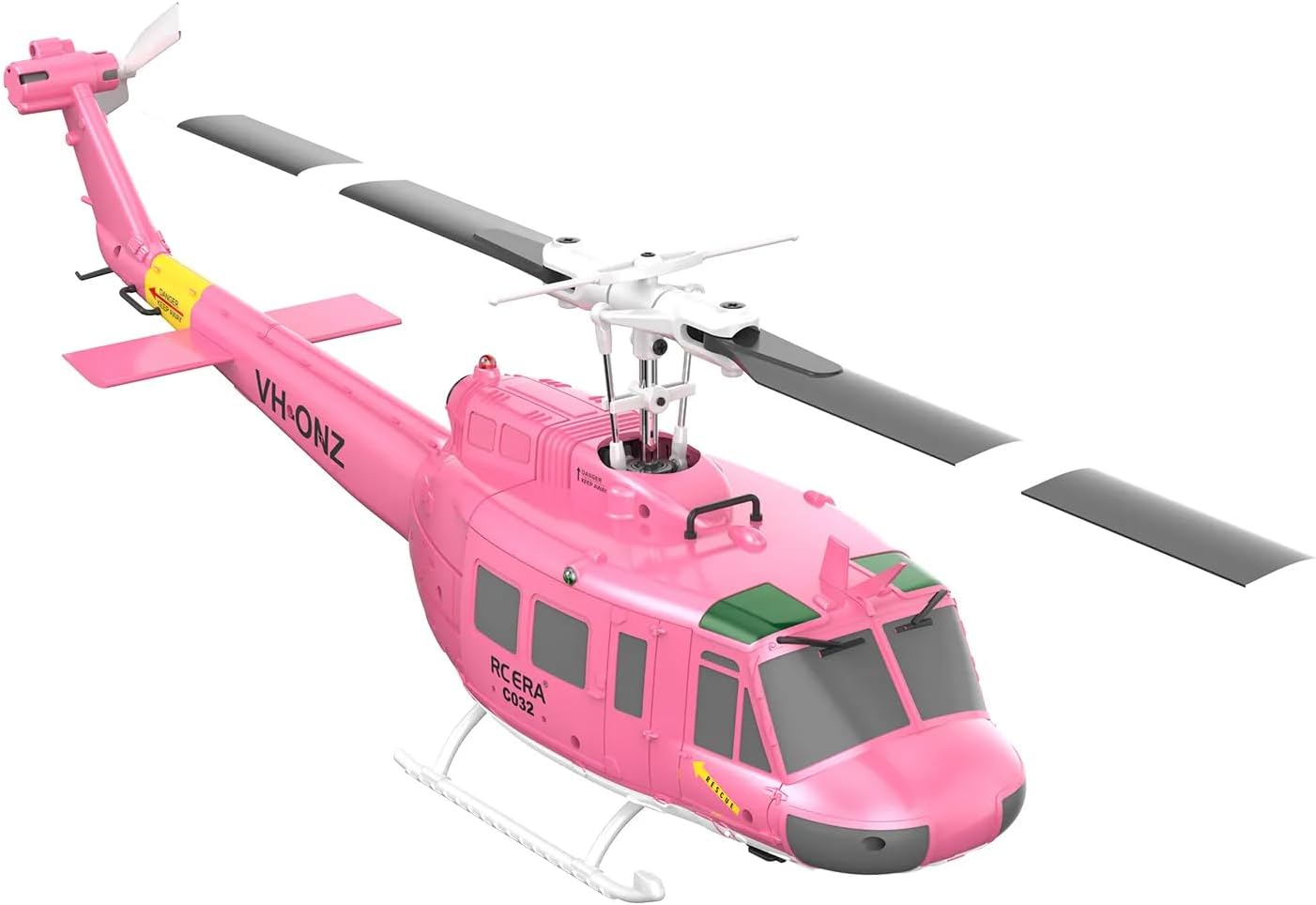 C032 UH-1 Huey Flybarless RC Era Helicopters for Adults Beginners, 1/48 Scale 6CH 2.4G 6-Axis Gyroscope Stabilization, with Altitude Hold & 3D Inverted Flight for Adults Enthusiasts