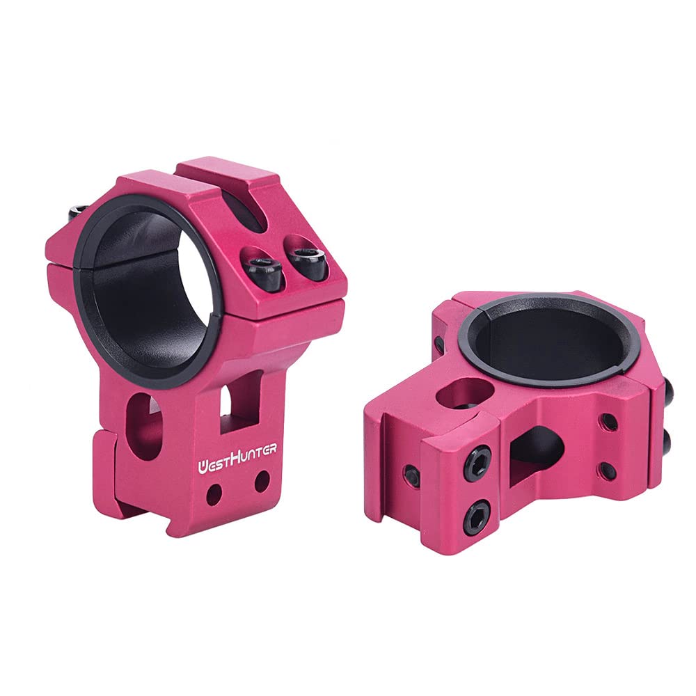 Anelli per Cannocchiale WestHunter Optics da 11 mm per Binari Dovetail, Montaggio per Mirino Tattico con Tubo da 25,4 mm /30 mm | Altezza Centrale di 29 mm/36 mm