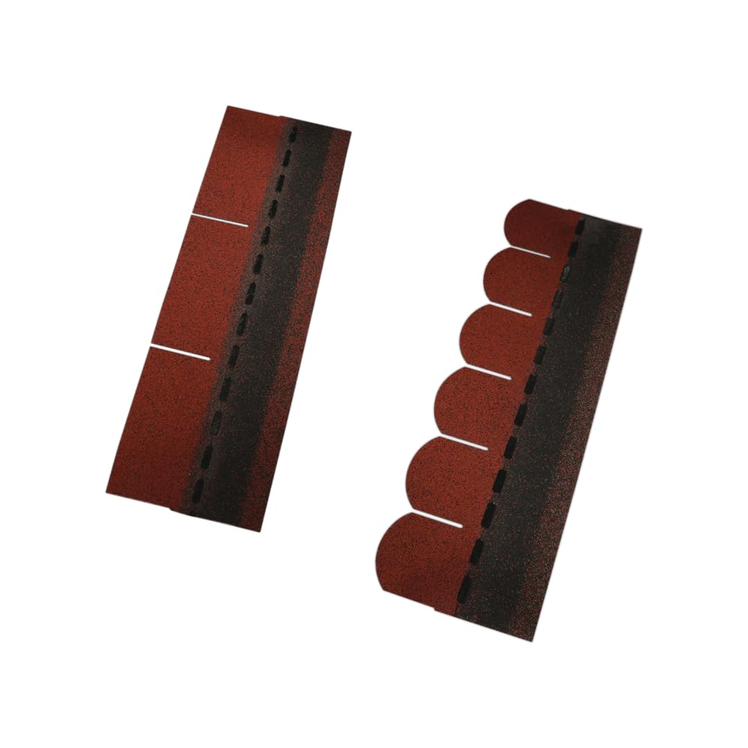Tegola Canadese bituminosa granigliata Rossa, Rosso, Set di 21 Pezzi mq 3