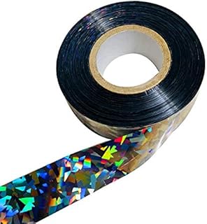 Silver Bird Scaring Reflective Tape, Holographic Ribbon, Ideal for Garden, Patio, Field and Fence - 1'' x 500 Ft (Silver)