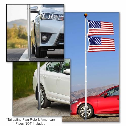 College Flags & Banners Co. TB20 Wheel Stand Mount For 20 Foot Tailgating Flag Pole thumb #4