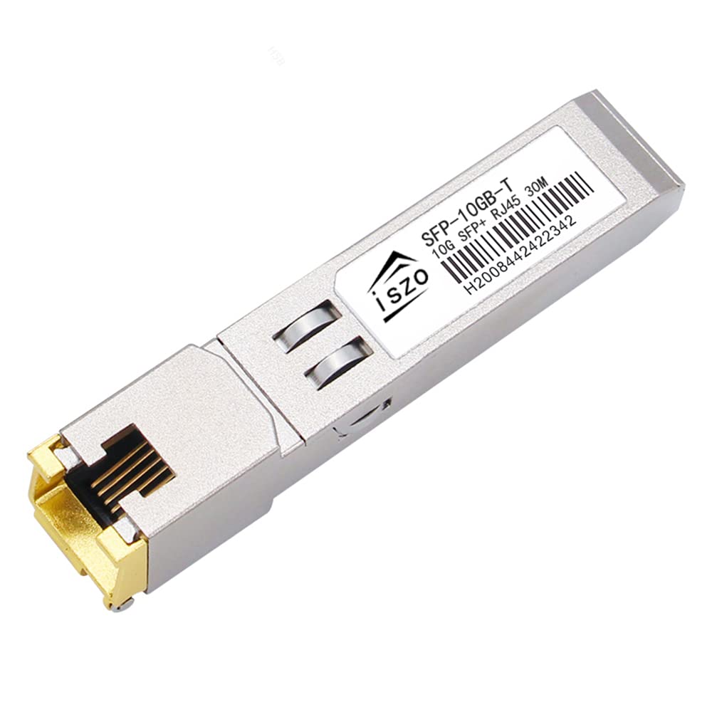 10GBase-t, SFP-10G-T Optical Module, 10G SFP to RJ45 Conversion Module,Adaptive 10G/5G/2.5G/1G,Support DDM, for Network Switch Cisco TPLINK Ubiquiti
