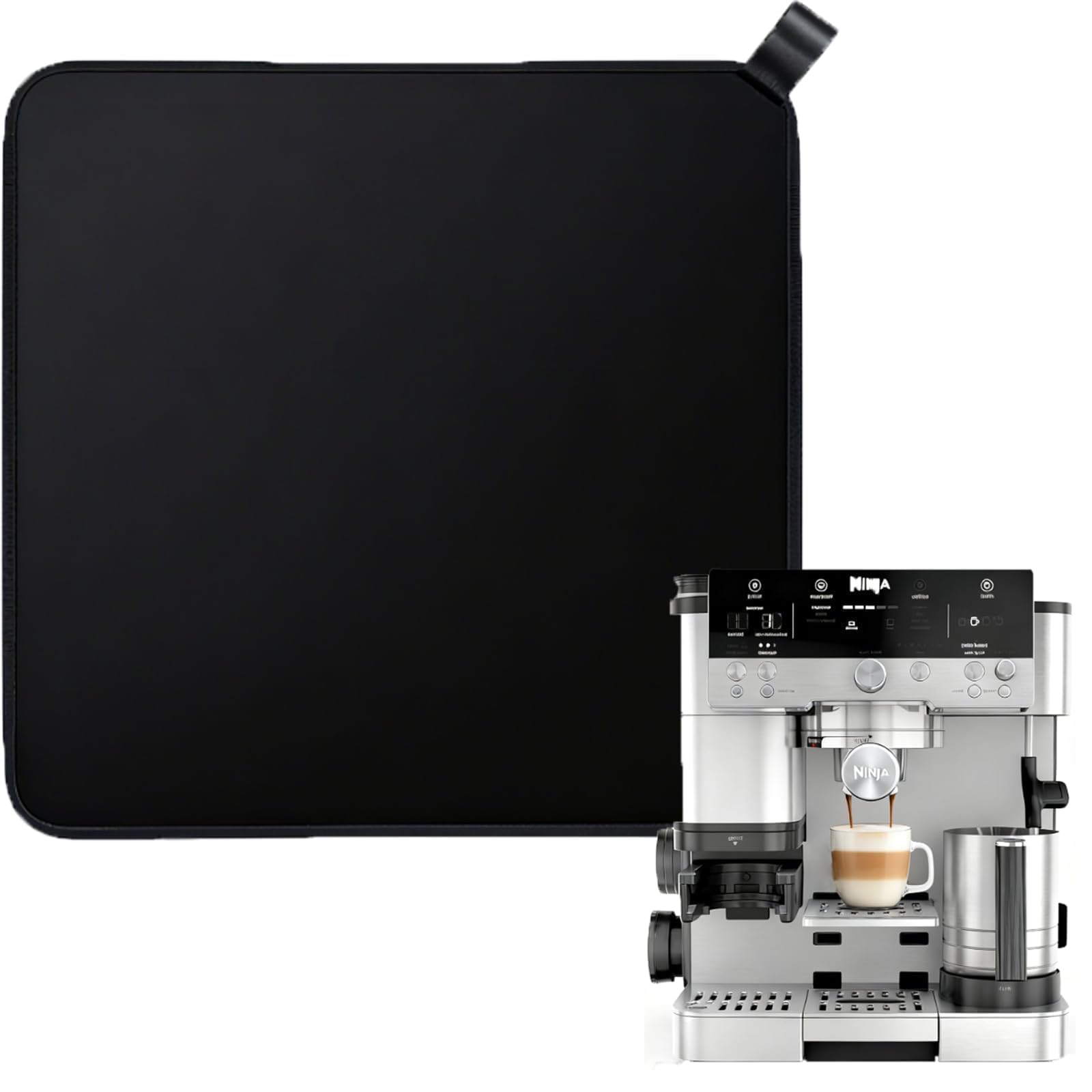 aiyraa Sliding Mat for Ninja Luxe Coffee Machine ES601UK, ES701UK, CFN802UK, 33x32cm Non-Slip Pad - Compatible with Ninja Cafe Luxe & Coffee Machine Accessories, Kitchen & Coffee Bar Essentials