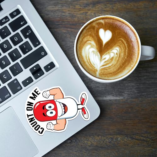Image of Pharmacy Sticker 8 Pcs (Large Size) Vinyl Stickers Laptop Waterproof Decal for Car Bumper Water Bottle Notebook Luggage Window Funny Party Birthday Decorations - Size 4 Inches