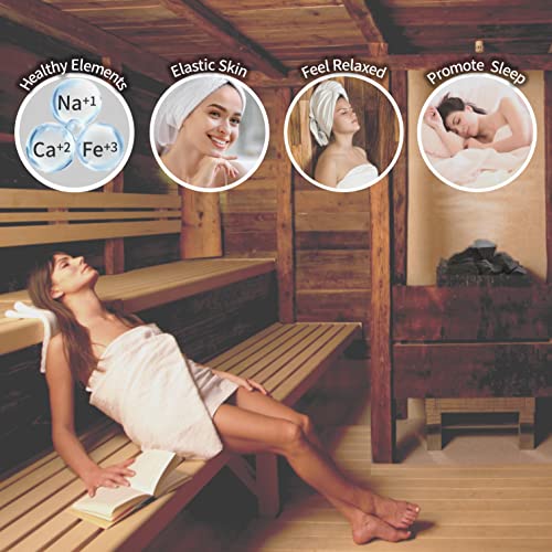 HOUSYLOVE Sauna Rocks/Sauna Stones, 35 lb Box of Lava Rock for Steam Sauna, Sauna Stone