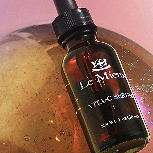 Le Mieux Vita-C Serum - Concentrated Vitamin C & Glutathione Antioxidant Facial Serum For Glowing Skin, Vit C Face Serum To Address The Appearance Of Uneven Tone & Blotchiness (1 Oz / 30 Ml) #TOP2