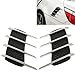 LOPURS Hood Side Shark Gill Simulation Air Flow Vent Fender Sticker for Car Decoration, Pack of 2, Size: 22cm x 20cm x 2cm