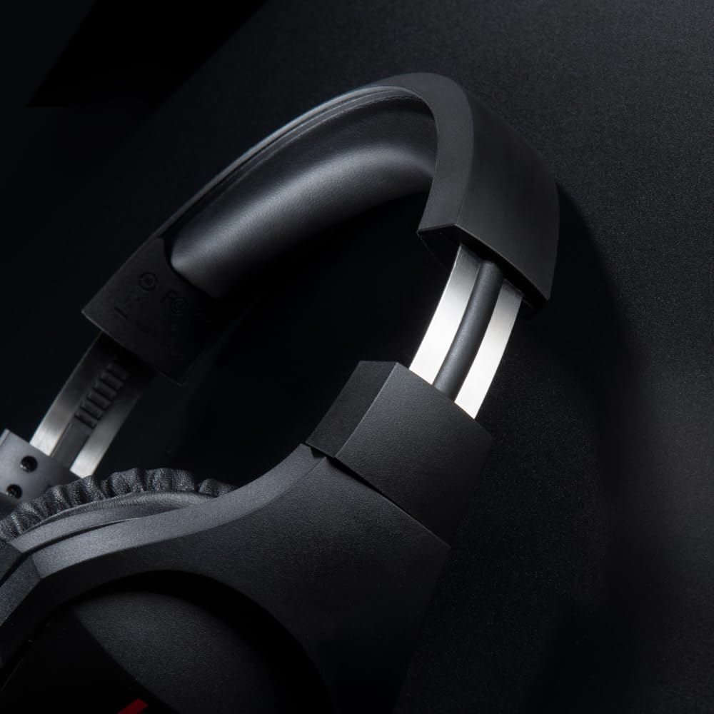 HyperX Cloud Stinger Gaming-Headset mit Kabel, DTS Headphone, Spatial Audio, 53-mm-Treiber, Memory Foam, 7.1 Surround-Sound, Flip-to-Mute-Mikrofon, USB- und 3,5-mm-Anschluss, Schwarz