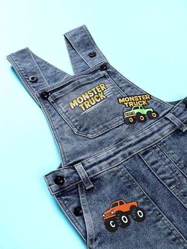 Image of KiddoPanti Unisex Denim Dungaree Pant With Cargo Pockets