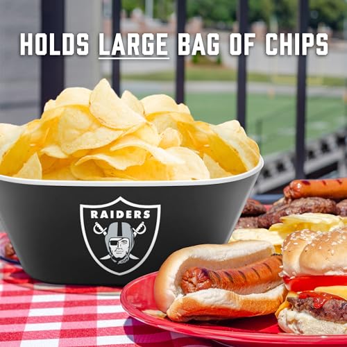 Image of YouTheFan NFL Las Vegas Raiders Large Party Bowl
