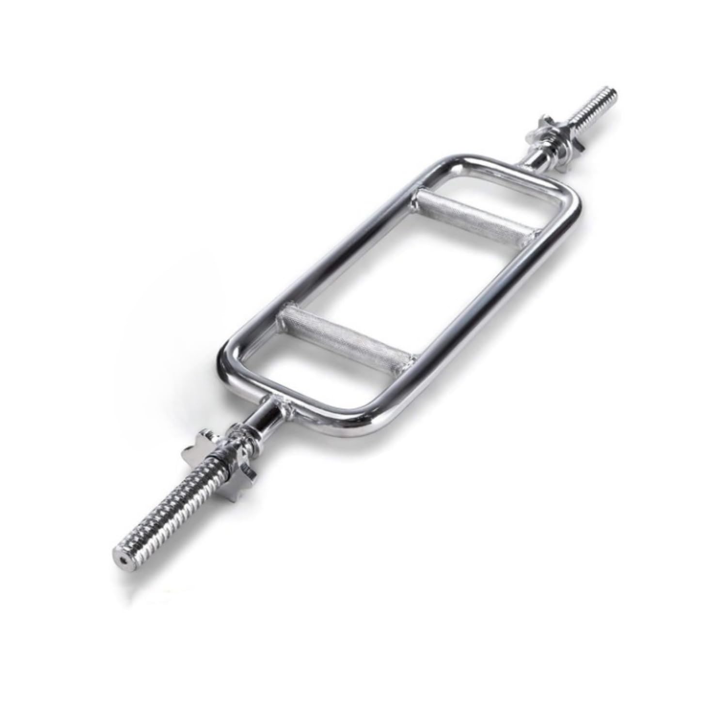 Tringle pour tricyptes 86 cm écarteur court guidon tricp curl bar 25 mm entraîneur tricypti avec fermeture, Gris acier.