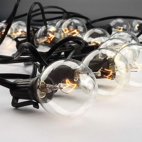 Luces de cadena Abeja 50 pies con 53 bombillas Edison G40 miniatura 6