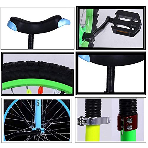 Dbtxwd Monocycle à Cadre de Roue de vélo avec siège de Selle à dégagement Confortable et Pneu antidérapant 14"à 24" vélo de Cyclisme - Image 6