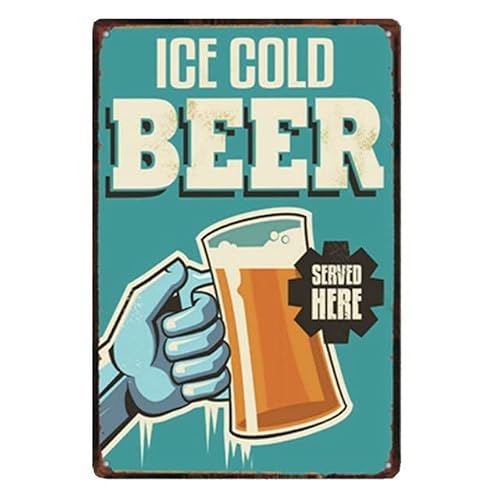 Beer Sign - Metal Tin Sign Retro Vintage Plaque