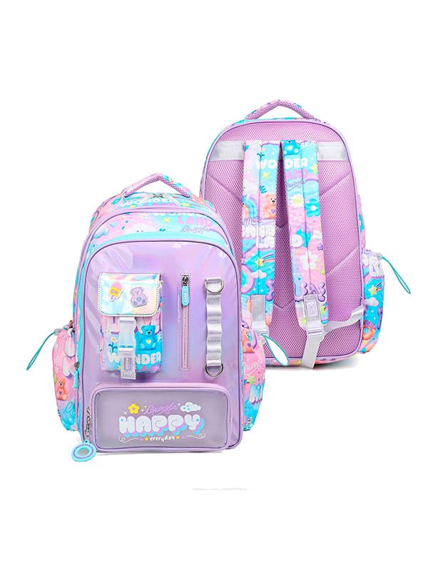 CHIMOLA Unisex Çocuk Sırt Çantası, Mor, M