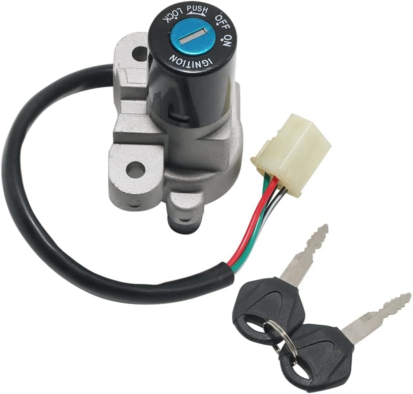 Ignition Switch and Ignition Key Motorcycle Ignition Switch for Suzuki 37100-01D40 37100-33E11 for Suzuki GSF250 Bandit 250 77A VS/S for Suzuki GSF400 Bandit GK7AA for Suzuki GSX400 GK79A Impulse
