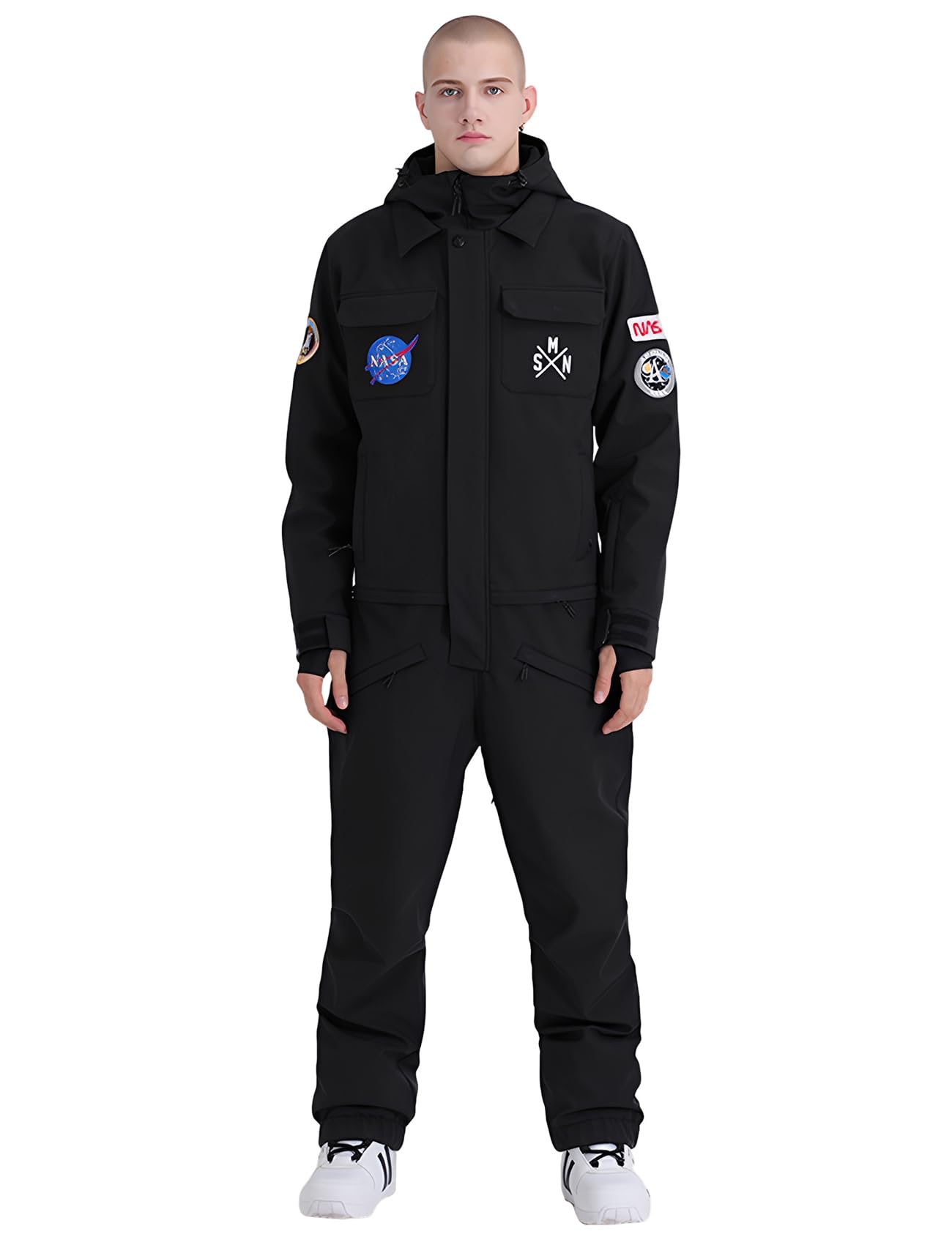 Ski Suits Women Men One Piece Snow Suits Waterproof Windproof Men Snowsuit Insulated Ski Jumpsuit for Snow Sports