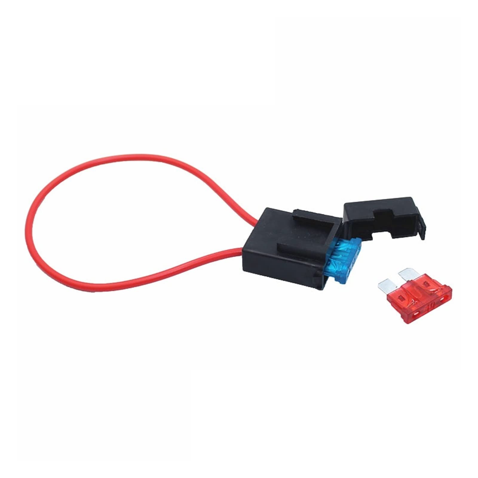 Geartronics 10-Pack 12 Gauge ATC Inline Blade Fuse Holders - 25A, 12 AWG Wire, Waterproof