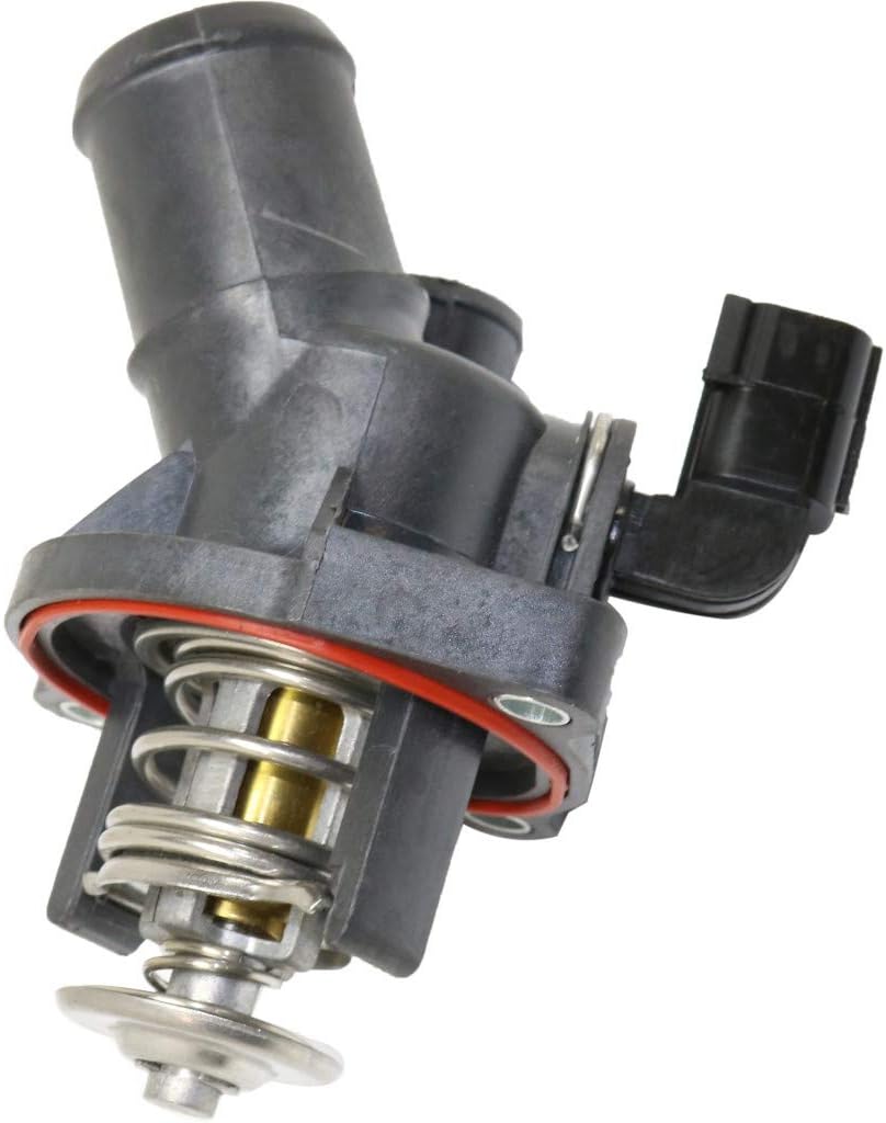 For Mazda B2300 Thermostat Housing 2001 2002 2003 | Black | Plastic | 3 Bolt Hole | 1S7Z8575AG