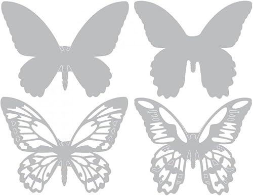 Miniatura 3 de Sizzix Thinlits 661802 - Juego de troqueles de mariposa miniatura de Tim Hotlz, paquete de 4, multicolor, talla única