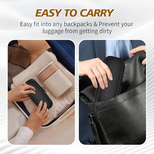 Marvero Geruchsdichte Tasche Premium 2.0 - Geruchssichere Dose mit UV-Glasbehälter, Arbeitsablage & Grind| 100% Wasserdicht, Stoßfest Eva-Material | Gut für Reisen (23x9x8,5cm),Schwarz