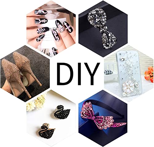 Lpbeads 6000 Pieces Green Volcano Non Hotfix Rhinestones 6 Sizes Round Crystal Glass Flat Back Rhinestones With Tweezers And Picking Pen For Nail Art Crafts Clothes Bags Diy #TOP5