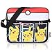 Bolsos Infantiles Negros Pokémon para Niños | Bolsa De Mensajero Deportiva con Pikachu | Mochila Pokemon con Correa Larga para Usar como Bandolera | Bolsa De Viaje Elegante | Regalo De Cumpleaños