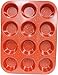 casaWare Ceramic Coated NonStick 12 Cup Muffin Pan (Red Granite)