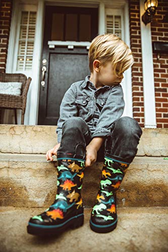 Image of Western Chief Kids Ladybug Rain Boot(Toddler /Little Kid /Big Kid) | Built for outdoor play, pull-on loops for self-dressing, comfort EVA insole, rubber traction outsole, toddler to big kid size
