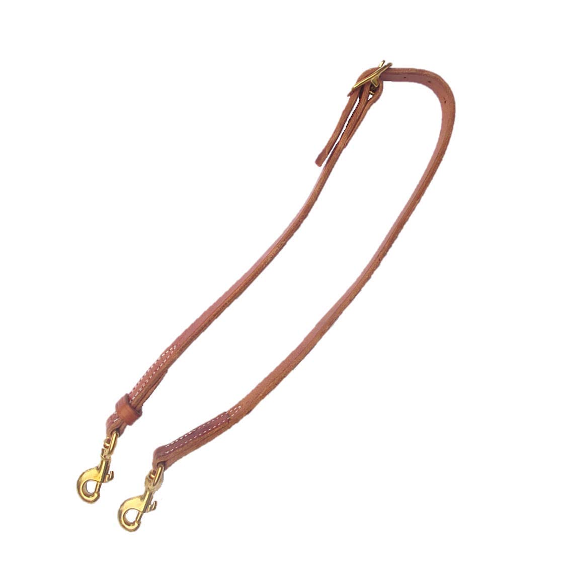 Western Harness Leather Tie Down With Brass Hardware Made in the USA