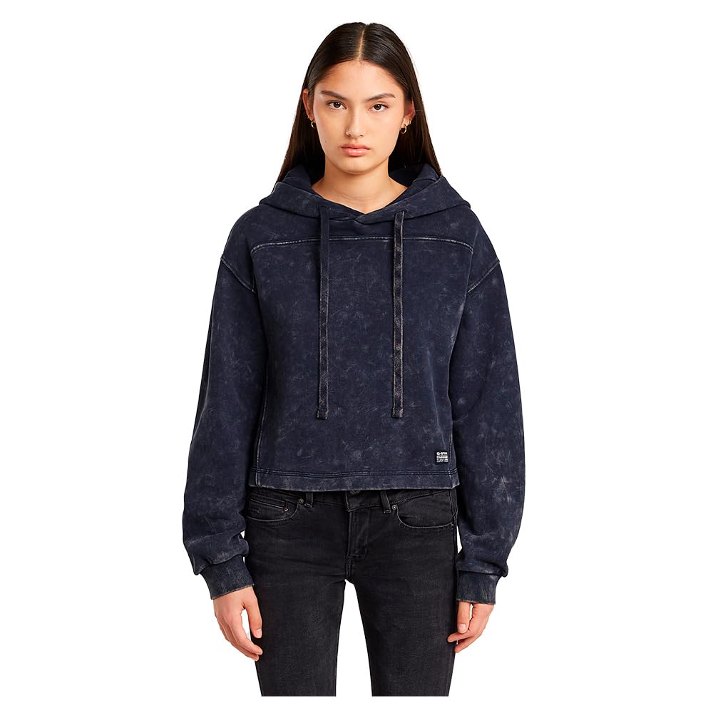 G-Star Overdyed Loose Hooded Sweatshirt Felpa con Cappuccio Donna