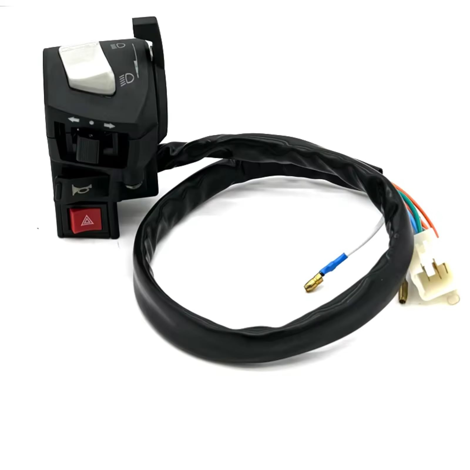 Interruptor De Manillar 1 Par De Interruptores De Motocicleta De 22mm 7/8 "Compatible Con GN125 HJ125 Intermitentes De Emergencia Bocina Direccionales Arranque Eléctrico