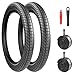 2-Set Faltbar 20 Zoll Fahrradreifen 20x1.95/2.1/2.25 Mantel mit 2-Pack Schlauch 50/53/57-406 Bike Tires Fuer MTB/BMX