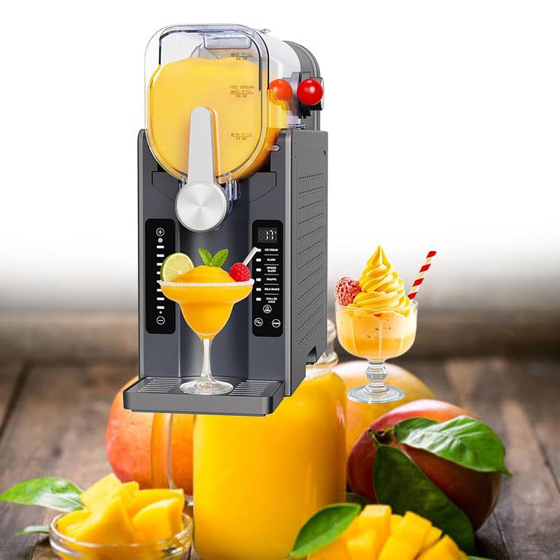 ZMJGLL Slushie-Maschine für zu Hause, kein EIS erforderlich Slushy Maker, schnelles 5-minütiges Einfrieren, automatische Reinigung, 6 voreingestellte Modi, Gefrorene Margaritas, Cocktails