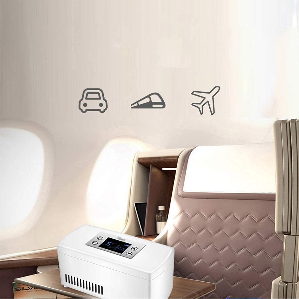 Refrigerador De Insulina, Portátil Nevera Para Medicamento Pequeño Temperatura Constante Refrigerato Pantalla Lcd Usb Cargado Mini Caja De Insulina