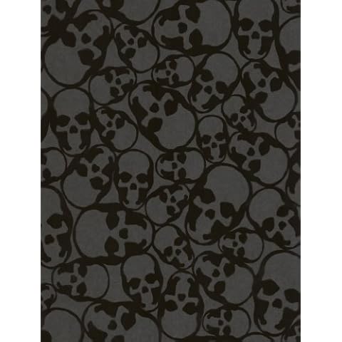 Graham & Brown Flock Skulls Wallpaper Cover