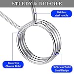 Sumind 4 Pieces 2 Inch Dumbbell Spring Collars Barbell Clamps Locking Collars Clips for Weightlifting Exercise Fitness Training Supplies (Silver) - Image 3