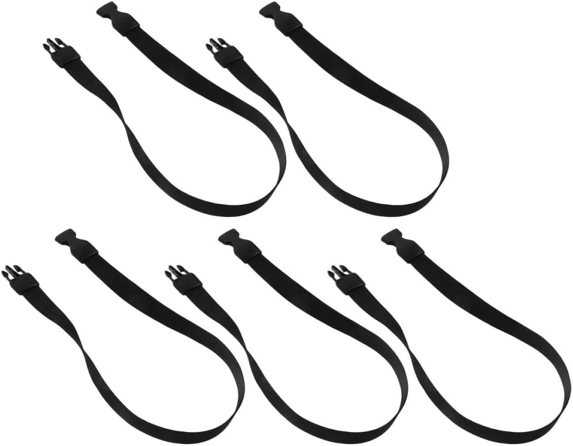 Waste Bin Bag Band Elastic Fixing Ring 5Pcs Adjustable Size Suitable for Outdoor and Indoor Trash Cans